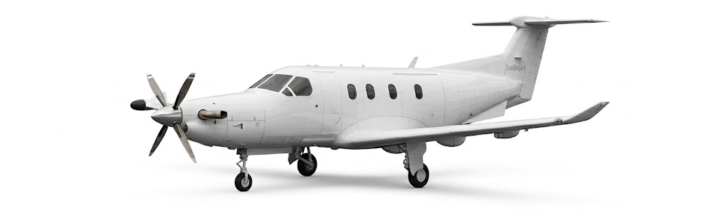Turboprop Pilatus PC-12 au sol